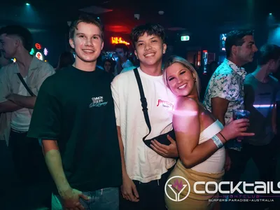 A professional photo of guests enjoying themselves at Cocktails Nightclub from our gallery.