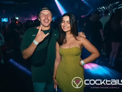 A professional photo of guests enjoying themselves at Cocktails Nightclub from our gallery.