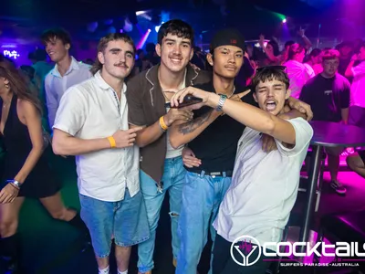 A professional photo of guests enjoying themselves at Cocktails Nightclub from our gallery.