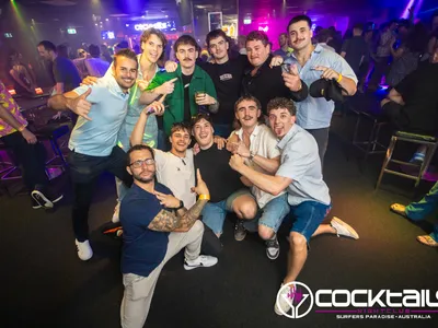 A professional photo of guests enjoying themselves at Cocktails Nightclub from our gallery.