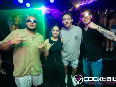 A professional photo of guests enjoying themselves at Cocktails Nightclub from our gallery.