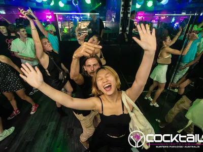 A professional photo of guests enjoying themselves at Cocktails Nightclub from our gallery.