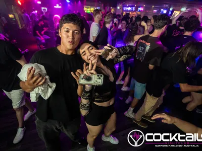 A professional photo of guests enjoying themselves at Cocktails Nightclub from our gallery.