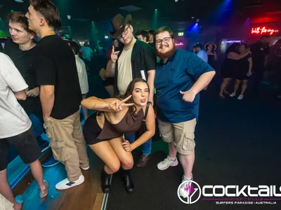 A professional photo of guests enjoying themselves at Cocktails Nightclub from our gallery.