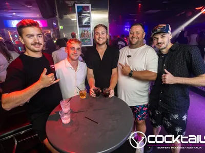 A professional photo of guests enjoying themselves at Cocktails Nightclub from our gallery.