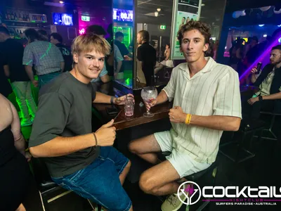 A professional photo of guests enjoying themselves at Cocktails Nightclub from our gallery.