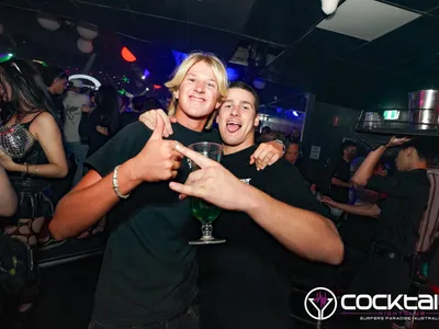 A professional photo of guests enjoying themselves at Cocktails Nightclub from our gallery.