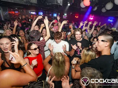 A professional photo of guests enjoying themselves at Cocktails Nightclub from our gallery.