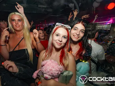 A professional photo of guests enjoying themselves at Cocktails Nightclub from our gallery.