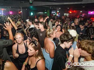 A professional photo of guests enjoying themselves at Cocktails Nightclub from our gallery.