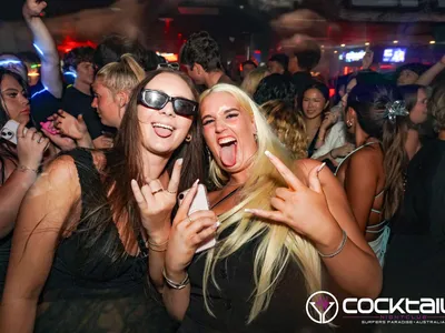 A professional photo of guests enjoying themselves at Cocktails Nightclub from our gallery.