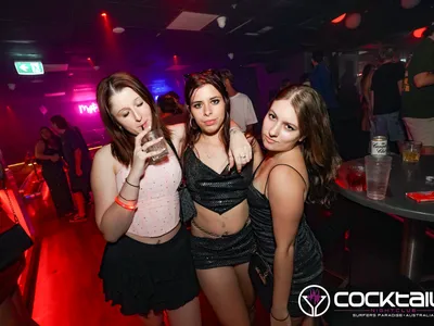 A professional photo of guests enjoying themselves at Cocktails Nightclub from our gallery.