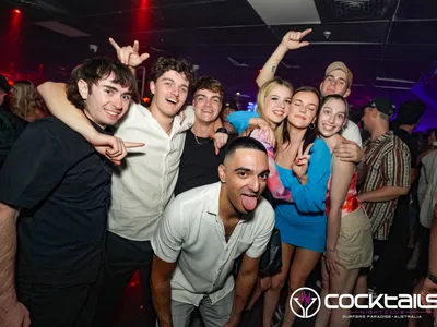 A professional photo of guests enjoying themselves at Cocktails Nightclub from our gallery.