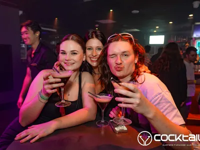 A professional photo of guests enjoying themselves at Cocktails Nightclub from our gallery.