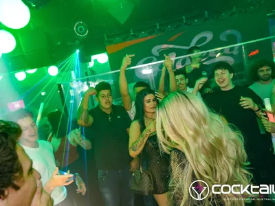 A professional photo of guests enjoying themselves at Cocktails Nightclub from our gallery.