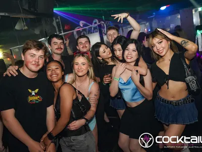 A professional photo of guests enjoying themselves at Cocktails Nightclub from our gallery.