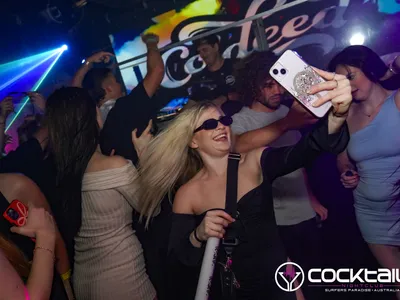 A professional photo of guests enjoying themselves at Cocktails Nightclub from our gallery.