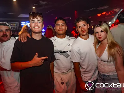 A professional photo of guests enjoying themselves at Cocktails Nightclub from our gallery.