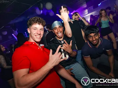 A professional photo of guests enjoying themselves at Cocktails Nightclub from our gallery.