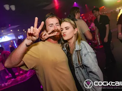 A professional photo of guests enjoying themselves at Cocktails Nightclub from our gallery.