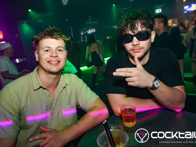 A professional photo of guests enjoying themselves at Cocktails Nightclub from our gallery.