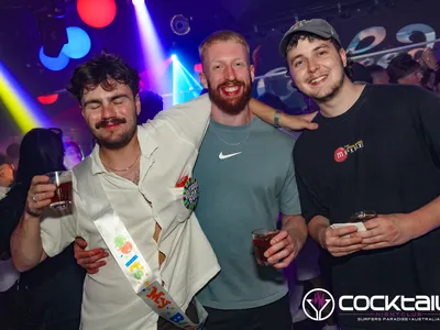 A professional photo of guests enjoying themselves at Cocktails Nightclub from our gallery.