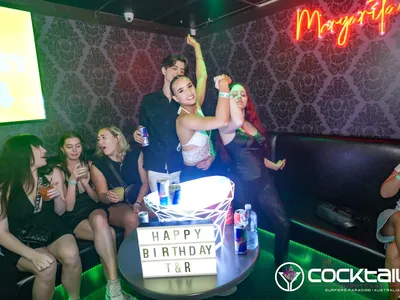 A professional photo of guests enjoying themselves at Cocktails Nightclub from our gallery.