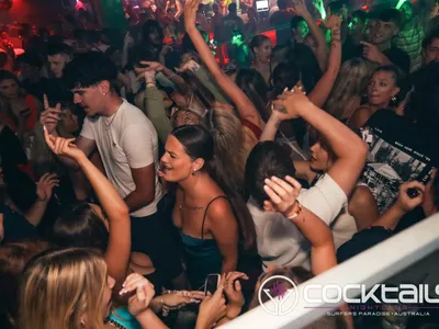 A professional photo of guests enjoying themselves at Cocktails Nightclub from our gallery.