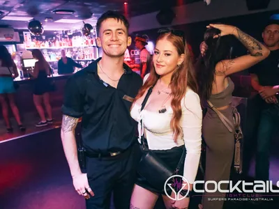 A professional photo of guests enjoying themselves at Cocktails Nightclub from our gallery.