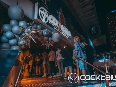 A professional photo of guests enjoying themselves at Cocktails Nightclub from our gallery.