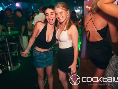 A professional photo of guests enjoying themselves at Cocktails Nightclub from our gallery.