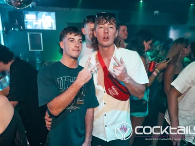 A professional photo of guests enjoying themselves at Cocktails Nightclub from our gallery.