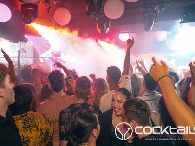 A professional photo of guests enjoying themselves at Cocktails Nightclub from our gallery.