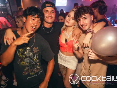 A professional photo of guests enjoying themselves at Cocktails Nightclub from our gallery.