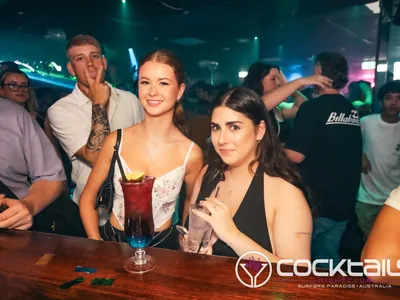 A professional photo of guests enjoying themselves at Cocktails Nightclub from our gallery.