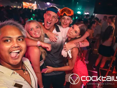 A professional photo of guests enjoying themselves at Cocktails Nightclub from our gallery.