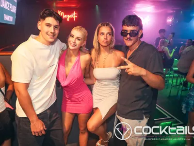 A professional photo of guests enjoying themselves at Cocktails Nightclub from our gallery.