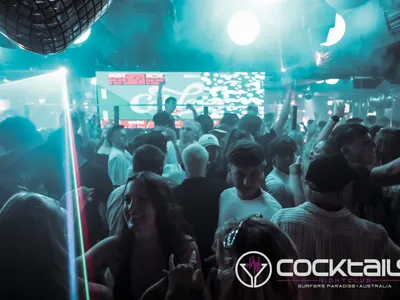 A professional photo of guests enjoying themselves at Cocktails Nightclub from our gallery.