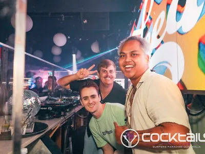 A professional photo of guests enjoying themselves at Cocktails Nightclub from our gallery.