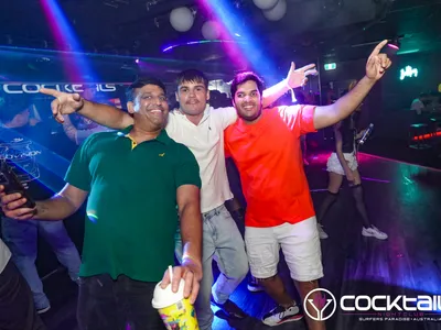 A professional photo of guests enjoying themselves at Cocktails Nightclub from our gallery.