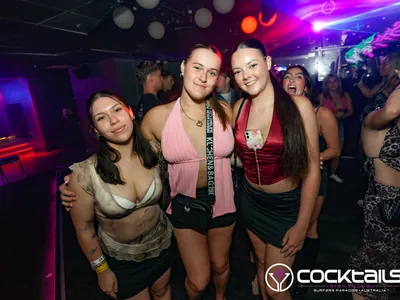 A professional photo of guests enjoying themselves at Cocktails Nightclub from our gallery.