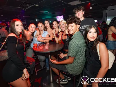 A professional photo of guests enjoying themselves at Cocktails Nightclub from our gallery.