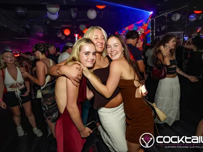 A professional photo of guests enjoying themselves at Cocktails Nightclub from our gallery.