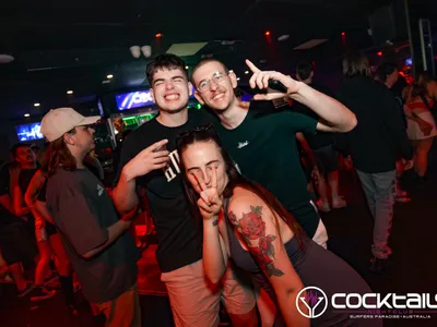 A professional photo of guests enjoying themselves at Cocktails Nightclub from our gallery.