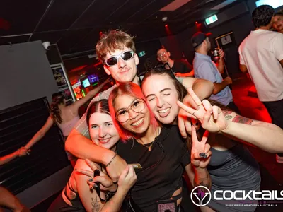 A professional photo of guests enjoying themselves at Cocktails Nightclub from our gallery.