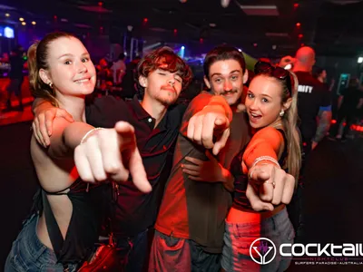 A professional photo of guests enjoying themselves at Cocktails Nightclub from our gallery.