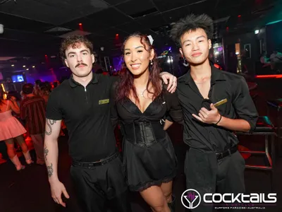 A professional photo of guests enjoying themselves at Cocktails Nightclub from our gallery.