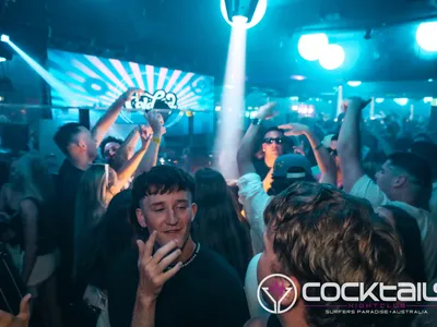 A professional photo of guests enjoying themselves at Cocktails Nightclub from our gallery.