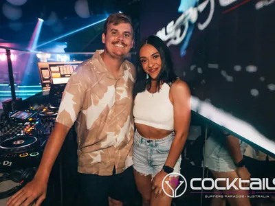 A professional photo of guests enjoying themselves at Cocktails Nightclub from our gallery.