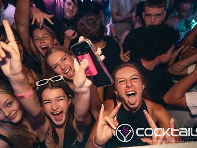 A professional photo of guests enjoying themselves at Cocktails Nightclub from our gallery.